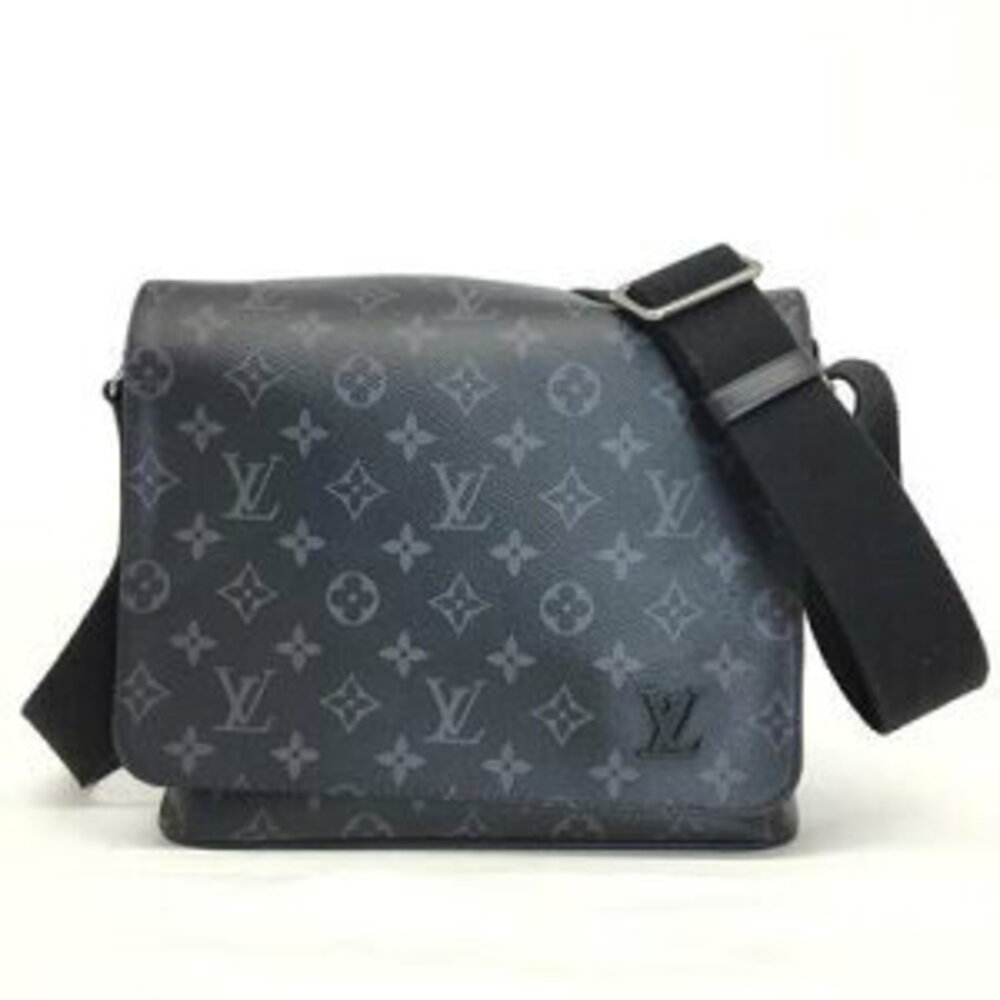 LOUIS VUITTON District NM Shoulder Bag Monogram Eclipse Black